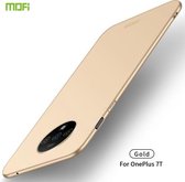 Voor Oneplus7T MOFI Frosted PC Ultradunne harde behuizing (goud)