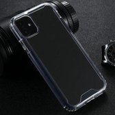 Vierhoekige schokbestendige transparante TPU + pc-beschermhoes voor iPhone 11