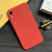 Voor iPhone XR schokbestendig Frosted TPU beschermhoes (rood)