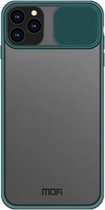 Voor iPhone 11 Pro MOFI Xing Dun-serie Doorschijnend Frosted PC + TPU Privacy Antireflectie Schokbestendig All-inclusive beschermhoes (groen)
