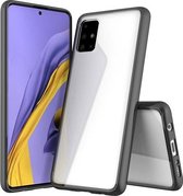 Voor Galaxy A51 5G schokbestendig krasbestendig TPU + acryl beschermhoes (zwart)