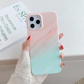 Gradient Marble Pattern TPU beschermhoes voor iPhone 11 (oranje groen)