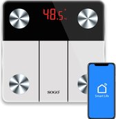 Weegschaal - Weegschaal personenweegschaal - Bluetooth - Met lichaamsanalyse