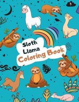 Sloth Llama Coloring Book