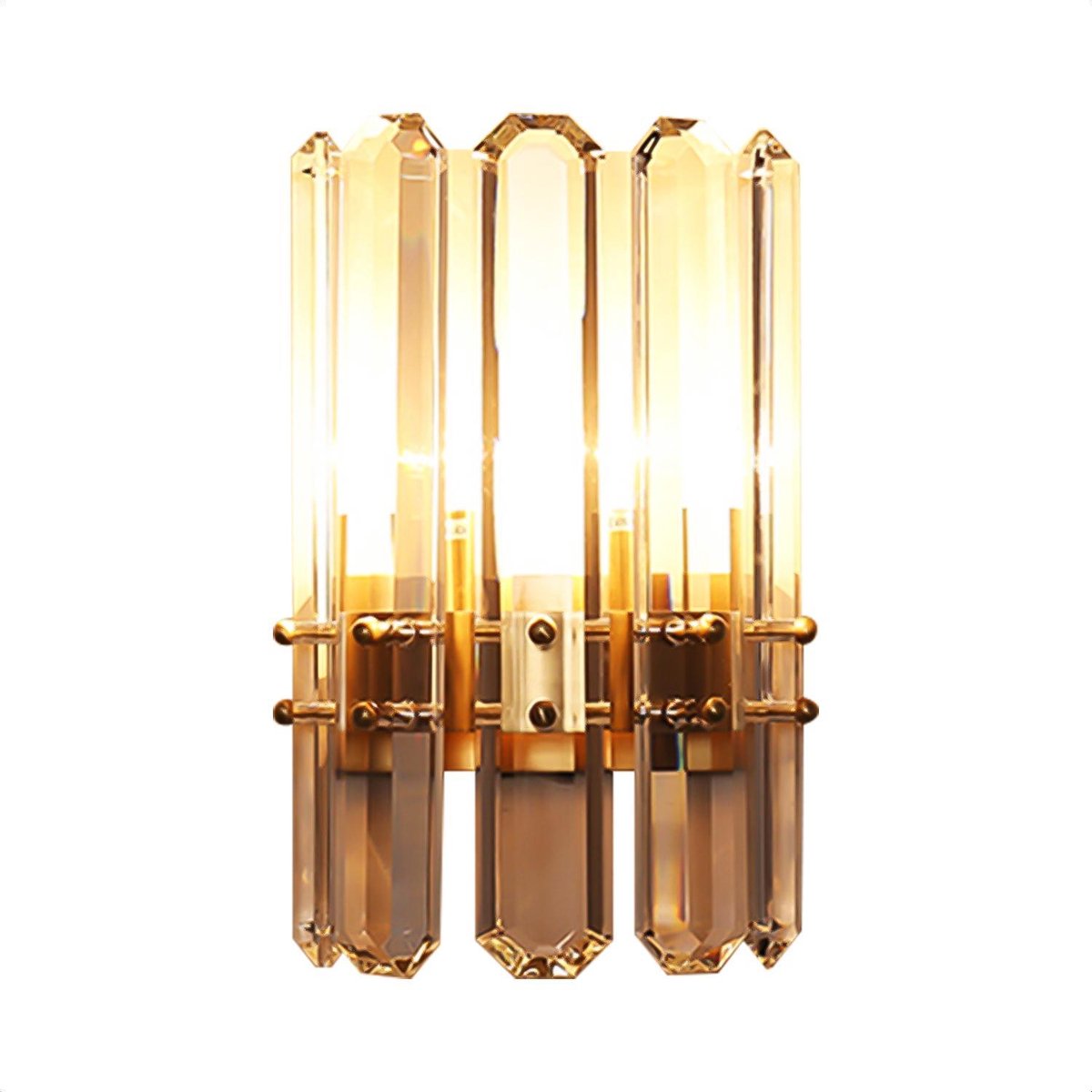 Wandlamp - Kristallen Binnen Wandlamp Goud - Decoratie voor Binnenhuis - 20x30cm - KL-001