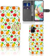 GSM Hoesje Geschikt voor Samsung Galaxy A71 Telefoonhoesje met foto Fruits