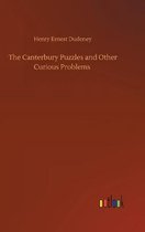 Boek "The Canterbury Puzzles and Other Curious Problems" van Henry Ernest Dudeney, met een bruine omslag en het Outlook-logo.