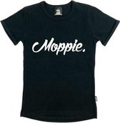 KMDB Shirtje Moppie Black Meisjes Zwart - Maat 104