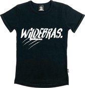 KMDB Shirtje Wildebras Black Jongens Zwart - Maat 140