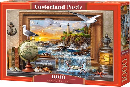 Puzzle 1000 pièces : Garage Vintage - Castorland - Rue des Puzzles