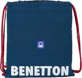 Rugtas met Koordjes Benetton Navy Marineblauw