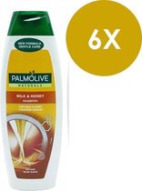 Palmolive Melk & Honing Natural Shampoo - 6 x 350 ml