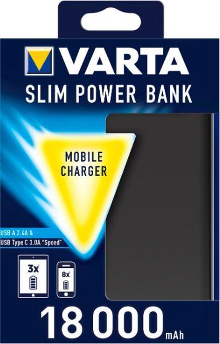 VARTA Slim Powerbank 18000 mAh | bol.com