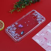 Stijlvol en mooi patroon TPU Drop Protection Cover voor Galaxy M20 (bloemvlinder)