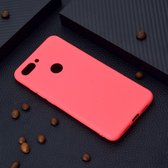 Voor Xiaomi Mi 8 Lite Candy Color TPU Case (rood)