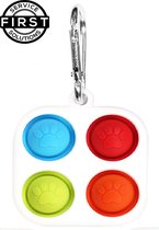 FSS® Pop It - Fidget Toys - 4 Kleuren - Pop It Fidget Toy  - 2 IN 1 - Simple Dimple - Fidget  Fidget Toys Pop It - 4 KLeuren - Blauw - Groen- Oranje- Rood