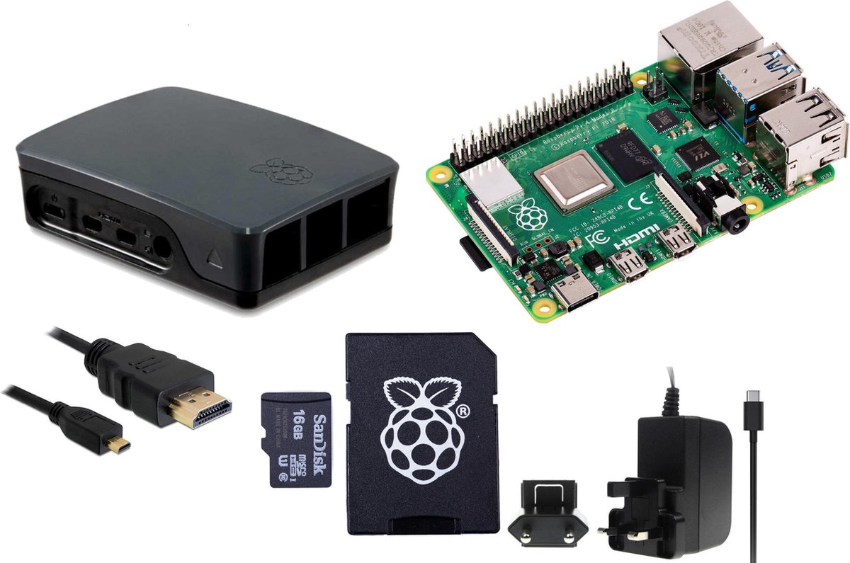 Raspberry Pi 4 - 4Gb - StarterPack - Zwart