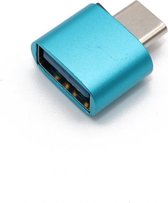 USB Adapter naar Micro USB - OTG Adapter - Gemakkelijk een muis, Toetsenbord of USB Stick Aansluiten - Blauw