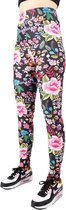 Rozen Legging Met Bloemen van Festivalleggings -  High Waist - Comfortabel - Ademend - Zachte Stof