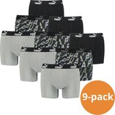 Puma Boxershorts Grey Black 9-pack