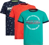 WE Fashion Jongens T-shirt met print, 3-pack