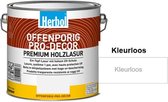 Herbol Offenporig Pro Decor - Beits - Hoogwaardige beits - 2 in 1 ( grond en eindlaag) - kleurloos - 0,75 l