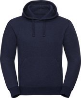 Russell Unisex Authentieke Melange Hooded Sweatshirt (Houtskoolmelange)