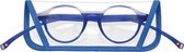 Montana MR60B leesbril met magneetsluiting +3.50 blauw - magneetbril