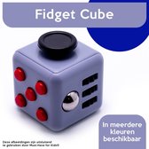 Fidget Cube "Grijs - Rood" - Friemelkubus - Anti Stress Speelgoed - Hoogsensitiviteit - Stressbal voor Hand - Fidget Toys