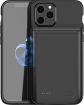 Mastersøn - 2 in 1 Case voor iPhone 12 Pro Max - Beschermhoes en powerbank in 1 - Hard case - Oplaadbaar Hoesje - 5000mAh - Battery Case - [ Nu met gratis Screenprotector ]