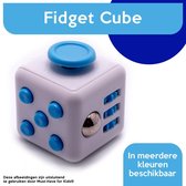 Fidget Cube "Wit-Blauw" - Friemelkubus - Anti Stress Speelgoed Jongens - Fidget Toys