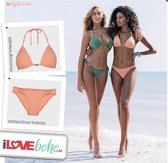 BOHO bikini’s top – stunning triangle – light coral - S - Cup A