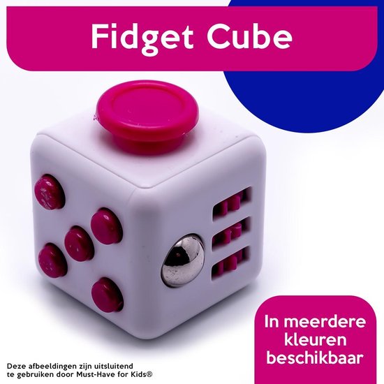 Fidget Cube "Wit-Roze" - Friemelkubus - Anti Stress Speelgoed Meisjes - 4 Jaar - bol.com
