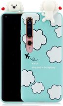 Voor Xiaomi Mi 10 5G schokbestendige cartoon TPU beschermhoes (wolken)