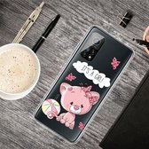 Voor Xiaomi Mi 10T Pro schokbestendig geverfd transparant TPU beschermhoes (schattige kat)