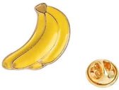 10 STUKS Cartoon Fruit Series Alloy Oil-Drupping Manchetknopen (Banana)-Geen