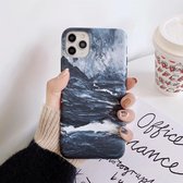 Natuurlijk landschap patroon IMD vakmanschap TPU beschermhoes voor iPhone 12/12 Pro (Sea Wave)