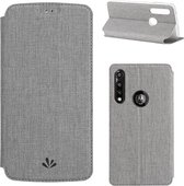 Voor Motorola Moto G Power ViLi Magnetische Zuigkracht Schokbestendig TPU + PU Horizontale Flip Beschermhoes met Kaartsleuf & Houder (Grijs)