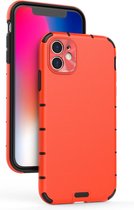 Voor iPhone 11 Pro Max schokbestendige graan PC + TPU Case (rood)