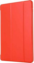 Voor iPad 10,2 inch GEBEI schokbestendige horizontale flip lederen tas met drievoudige houder (rood)