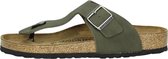 Birkenstock Ramses BS  Slippers - Maat 39 - Unisex - donker groen/bruin