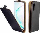 Zakelijke stijl verticale flip TPU lederen tas met kaartsleuf voor Samsung Galaxy Note10 (zwart)