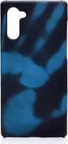 Huid plakken + pc Thermische sensor Verkleuring Beschermende achterkant van de behuizing voor Galaxy Note10 (zwart wordt blauw)