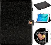 Voor Samsung Galaxy Tab A 8.0 T350 Love Buckle Glitter Horizontal Flip Leather Case met houder & kaartsleuven (zwart)