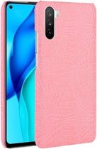 Voor Huawei Mate 40 Lite / Maimang 9 schokbestendige krokodiltextuur pc + PU-hoes (roze)