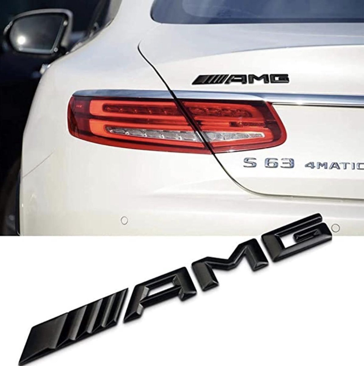 Logo Mercedes - Logo AMG noir