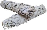 Witte Salie - white sage - smudge stick - SET VAN 2 STUKS - 22cm - meditatie - yoga - huis reiniging - zuivering