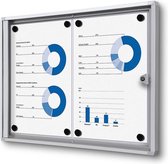 Vergrendelbaar Notitiebord Indoor Economy 2x A4