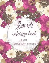 flower coloring book for girls anti stress