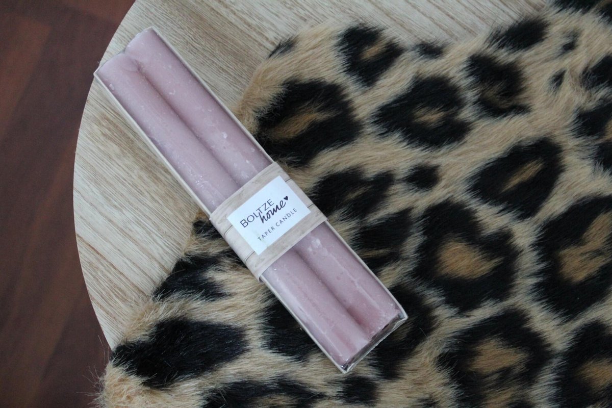 Dinerkaars Melia 4-delig roze H20cm